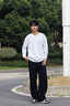 森馬（Semir）休閑褲男發(fā)熱抑菌針織衛褲寬松直筒褲25冬長(cháng)褲子百搭109725127104 曬單實(shí)拍圖