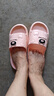 【特價(jià)清倉】撿漏處理夏季新款拖鞋女士防滑防臭耐磨情侶拖鞋男 粉色1雙裝 40-41 曬單實(shí)拍圖