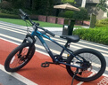 九號（Ninebot）兒童自行車(chē)4-8歲單車(chē)鋁合金山地學(xué)生藍色18寸適合身高115-145cm 曬單實(shí)拍圖