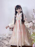 安妮優(yōu)兒（Anneyol）漢服女童秋冬裙子2025新款兒童古風(fēng)加絨公主連衣裙冬季中國風(fēng)古裝 粉色 130 曬單實(shí)拍圖
