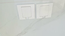 公牛（BULL）開(kāi)關(guān)插座嵌入式插座可調節空調冰箱隱藏插座 GTBZ104 白色三孔16A 曬單實(shí)拍圖