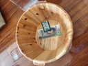 雷果木業(yè)香杉木泡腳桶家用實(shí)木洗腳桶保溫木質(zhì)泡腳木桶足浴洗腳泡腳盆木盆 高25cm杉木平底 曬單實(shí)拍圖