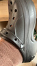 卡駱馳（CROCS）貝拉洞洞鞋厚底拖鞋|210062 黑色-001 39(240mm)  曬單實(shí)拍圖