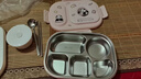 集刻316不銹鋼飯盒學(xué)生小學(xué)生專(zhuān)用餐盒食品級保溫盒可微波爐餐盤(pán)便當 粉色【5格】帶餐具+湯碗+保溫袋 316不銹鋼-隔層可收納餐具餐巾紙 曬單實(shí)拍圖