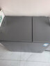 美的（Midea）210升雙溫雙箱家商兩用冰柜大冷凍小冷藏臥式節能低音冷柜小型冰箱BCD-210DKEM(E)鈦鋼灰國家補貼 曬單實(shí)拍圖