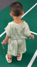 迪士尼男童夏裝2025新款洋氣兒童夏天薄款男孩衣服夏季寶寶無袖背心套裝 綠色 100 曬單實拍圖