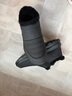 足力健老人鞋加絨羊毛靴中老年防寒保暖雪地靴棉鞋冬季男鞋 8689K黑色43 曬單實拍圖