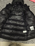 保姆鵝  【風(fēng)墻】?jì)和鸾q服寶寶中長(cháng)款護臉加厚外套保暖童裝[NG2664] 炭黑 140 曬單實(shí)拍圖