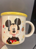 迪士尼防摔牛奶杯迪士尼高顏值水杯正版咖啡杯茶杯2025新款家用 米奇茗月杯 曬單實(shí)拍圖