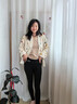 笙格兒 保暖褲秋褲女德絨雙面加絨秋冬線(xiàn)褲可外穿無(wú)痕高腰顯瘦打底褲女 黑色 L(105-130斤） 曬單實(shí)拍圖