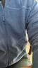 迪卡儂男秋冬薄款搖粒絨保暖抓絨上衣全拉鏈-藍色2XL 4924750 曬單實(shí)拍圖