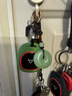 葵影（kuiying）真和田玉車(chē)鑰匙扣男掛件情侶掛飾女飾品鏈繩收藏送禮物 平安扣 曬單實(shí)拍圖