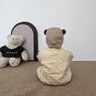巴厘小豬嬰兒夾棉連體衣秋冬加厚保暖棉服哈衣幼兒連帽冬季外出服寶寶冬裝 藜麥色 80cm 曬單實(shí)拍圖