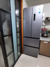 美的（Midea）417法式多門(mén)四開(kāi)門(mén)60cm超薄零嵌入式雙變頻小戶(hù)型無(wú)霜電冰箱 MR-417WFPE 流蘇銀 家電國家補貼20% 曬單實(shí)拍圖
