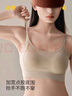 意芬無(wú)尺碼文胸軟支撐聚攏防下垂女士收副乳無(wú)鋼圈薄款無(wú)痕內衣女夏季 淺咖 均碼 曬單實(shí)拍圖
