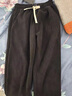 啄木鳥(niǎo)青少年羊羔絨褲子2025冬季新款加絨加厚男士休閑保暖直筒衛長(cháng)褲子 10342/N557黑色【直筒】 XL 曬單實(shí)拍圖