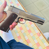 八代aqk1911成人玩具槍鋁合金bb全金屬黃河牌發(fā)射器打氣球玩具槍 全金屬9.0版aqk1911鎢鋼色 以主圖視頻為準 曬單實(shí)拍圖