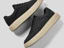 七匹狼帆布鞋男春秋2026新款透氣軟底輕便低幫板鞋厚底增高男士休閑鞋潮 黑色 40 曬單實(shí)拍圖
