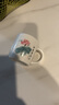 金灶（KAMJOVE）陶瓷高顏值家用待客小茶杯帶把手功夫茶杯喝茶杯子品茗杯 TW-620 玉瓷茶杯 80ml 4只 曬單實(shí)拍圖