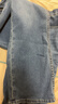 優(yōu)衣庫童裝女童微喇牛仔褲水洗產(chǎn)品喇叭休閑長(cháng)褲479102 65 寶藍色 160 曬單實(shí)拍圖