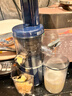 摩飛電器（Morphyrichards）榨汁機家用渣汁分離原汁機便攜式炸果汁機迷你小型壓榨水果蔬菜全自動(dòng)榨汁杯教師節禮物MR9901 【高出汁率/免濾直飲】輕奢藍 曬單實(shí)拍圖