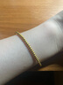 潮宏基心喜足金5G黃金手鏈女手串圓珠送女友生日禮物計價(jià) 磨砂款約3.1g 曬單實(shí)拍圖