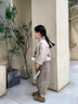 迪士尼（Disney）女童秋冬套裝1一5歲兒童洋氣衣服3小童加絨韓版女寶寶衛衣兩件套4 卡其色 110cm 曬單實(shí)拍圖
