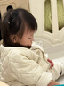 babylove嬰幼兒連體衣秋冬薄夾棉寶寶哈衣百搭外出服輕薄保暖棉服摩卡白棕 摩卡白棕 90cm 曬單實(shí)拍圖