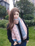 GIAVENTOLA圍巾女秋冬季2025新款圍脖女披肩加厚保暖輕奢生日禮物送女友老婆 粉色【精致禮盒裝】 曬單實(shí)拍圖
