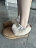 UGG【雙11搶先購】秋季新款女士厚底懶人毛毛鞋 1166733CHE|栗色39 曬單實(shí)拍圖