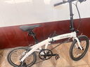 大行（DAHON）P10折疊自行車(chē)20英寸10速鋁合金男女運動(dòng)通勤V剎折疊車(chē)PAA003 漸變白 曬單實(shí)拍圖