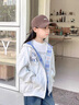 G.DUCKKIDS小黃鴨女童秋裝外套10歲11小女孩連帽灰色衛衣開(kāi)衫13秋季棒球服 灰色 160 cm 曬單實(shí)拍圖