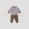 巴厘小豬保暖內衣兒童套裝秋冬加厚保暖女寶寶睡衣嬰幼兒衣服男童秋衣秋褲 灰風(fēng)鈴紫 90 曬單實(shí)拍圖