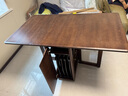 北極樹(shù)實(shí)木折疊餐桌家用小戶(hù)型飯桌可伸縮餐桌椅可折疊桌吃飯桌子島臺桌 全實(shí)木-胡桃色140CM長(cháng)+4把椅子 整裝發(fā)貨丨送貨上門(mén) 曬單實(shí)拍圖