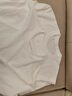 JASONWOOD高端品牌男裝長袖t恤男春秋圓領(lǐng)寬松休閑簡約百搭男士打底衫上衣 高檔白色 L 115/175 曬單實(shí)拍圖