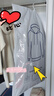 JCZS日本防塵袋衣服防塵罩掛式衣柜衣罩全封閉西裝套大衣服掛衣袋家用 中寬-短款-高90寬60深50 60*50cm 環(huán)保/半透明/防塵/防潮/防水/加厚/加寬/大空間 曬單實(shí)拍圖
