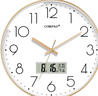 康巴絲（Compas）掛鐘客廳鐘表石英鐘表掛墻時(shí)鐘日歷掛表 C3219AY輕奢金 35cm 曬單實(shí)拍圖