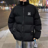 C.MATK雙面穿棉服男冬季新款男士棉衣立領(lǐng)防風(fēng)保暖加厚羽面包絨服 黑色-B XL 曬單實(shí)拍圖
