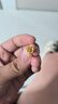 行金銀中黃金吊墜女999足金鈴蘭花掛墜定價(jià)生日禮物送女友七夕禮物 鈴蘭花吊墜 克重多退少補 約0.32g 曬單實(shí)拍圖
