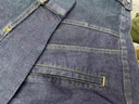 WVD美式覆古重工水洗深色牛仔外套男秋冬季寬松休閑赤耳丹寧機車(chē)夾克 深藍色 深藍色 S 46碼建議90-120斤 曬單實(shí)拍圖