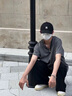 休閑褲男士寬松潮流青少年初高中大碼運動(dòng)衛褲夏天黑色百搭直筒褲 小鱷魚(yú)黑色 3XL 曬單實(shí)拍圖