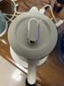 摩飛電器（Morphyrichards）全玻璃養生壺家用燒水壺多段控溫電熱水壺極速風(fēng)冷恒溫壺沖奶泡奶機MR5602 1.2L 椰奶白 曬單實(shí)拍圖