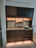 續寫(xiě)家具實(shí)木巖板餐邊柜靠墻一體黑胡桃木洞石櫥柜收納儲物置物柜 【踢腳線(xiàn)抽屜】1.5米 曬單實(shí)拍圖