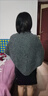 恒源祥羊毛圍巾女2025秋冬新款護頸保暖圍脖純色大披肩時(shí)尚洋氣外搭披肩 [三角披肩]安可拉紅含12%棉羊毛 曬單實(shí)拍圖