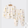 小狗比格兒童內衣套裝男女純棉秋衣秋褲嬰兒衣服睡衣春秋裝 2058小花貓 120 cm建議4-5歲/無(wú)肩扣 曬單實(shí)拍圖