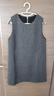 三彩2025冬季新款無(wú)袖背心小A裙連衣裙短裙疊穿無(wú)袖微閃優(yōu)雅S 深邃灰 M 160/84A 曬單實(shí)拍圖