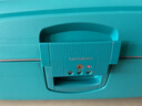 新秀麗（Samsonite）歐洲進(jìn)口時(shí)尚純色卡扣拉桿箱男女旅行行李箱 10U湖藍色 25英寸托運箱 曬單實(shí)拍圖