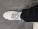 鴻星爾克板鞋秋冬季新款男鞋經(jīng)典小白鞋休閑鞋厚底滑板鞋百搭運動(dòng)鞋子男 微晶白/月石灰 41 曬單實(shí)拍圖