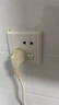 ABB 開(kāi)關(guān)插座 德逸系列 86型墻壁電源插座 白色 五孔一開(kāi) 曬單實(shí)拍圖