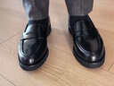 THOM WILLS便士樂(lè )福鞋男士春季商務(wù)休閑皮鞋英倫風(fēng)懶人一腳蹬真皮舒適男鞋 黑色小牛A5152 41 /7.5碼 曬單實(shí)拍圖